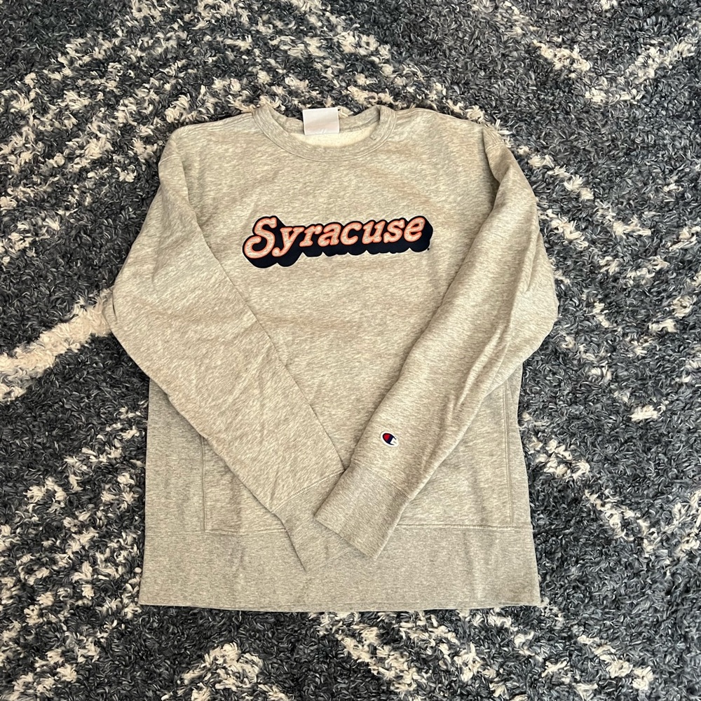 Syracuse grey crewneck